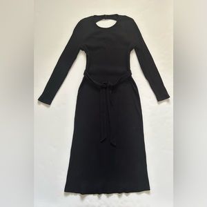 Who What Wear Black Bodycon Maxi Dress Sz. L.